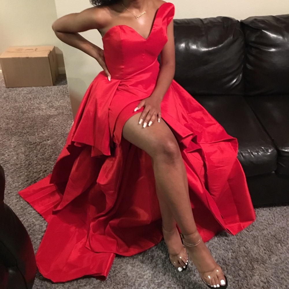 Fashion nova Cardi B red met gala dress